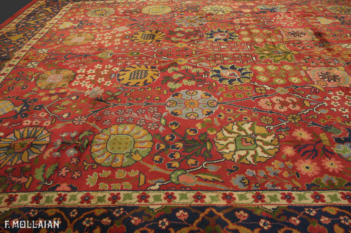 A Very Large Antique English Donegal Carpet n°:42237089